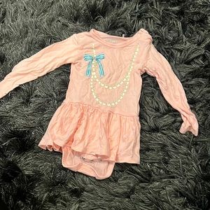 Posh peanut pearl detail dress romper